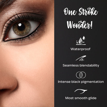 Faces Canada Ultime Pro Intense Gel Kajal With Smudger & Sharpener - Black