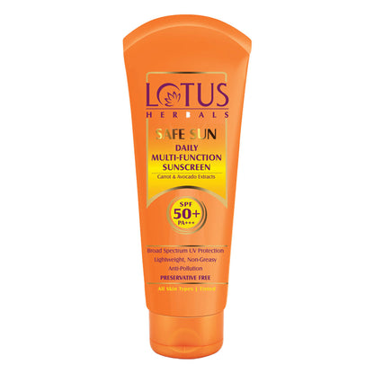 Lotus Herbals SafeSun Daily Multi-Function Sunscreen SPF 50+ With Lightweight & Non-Greasy Formula