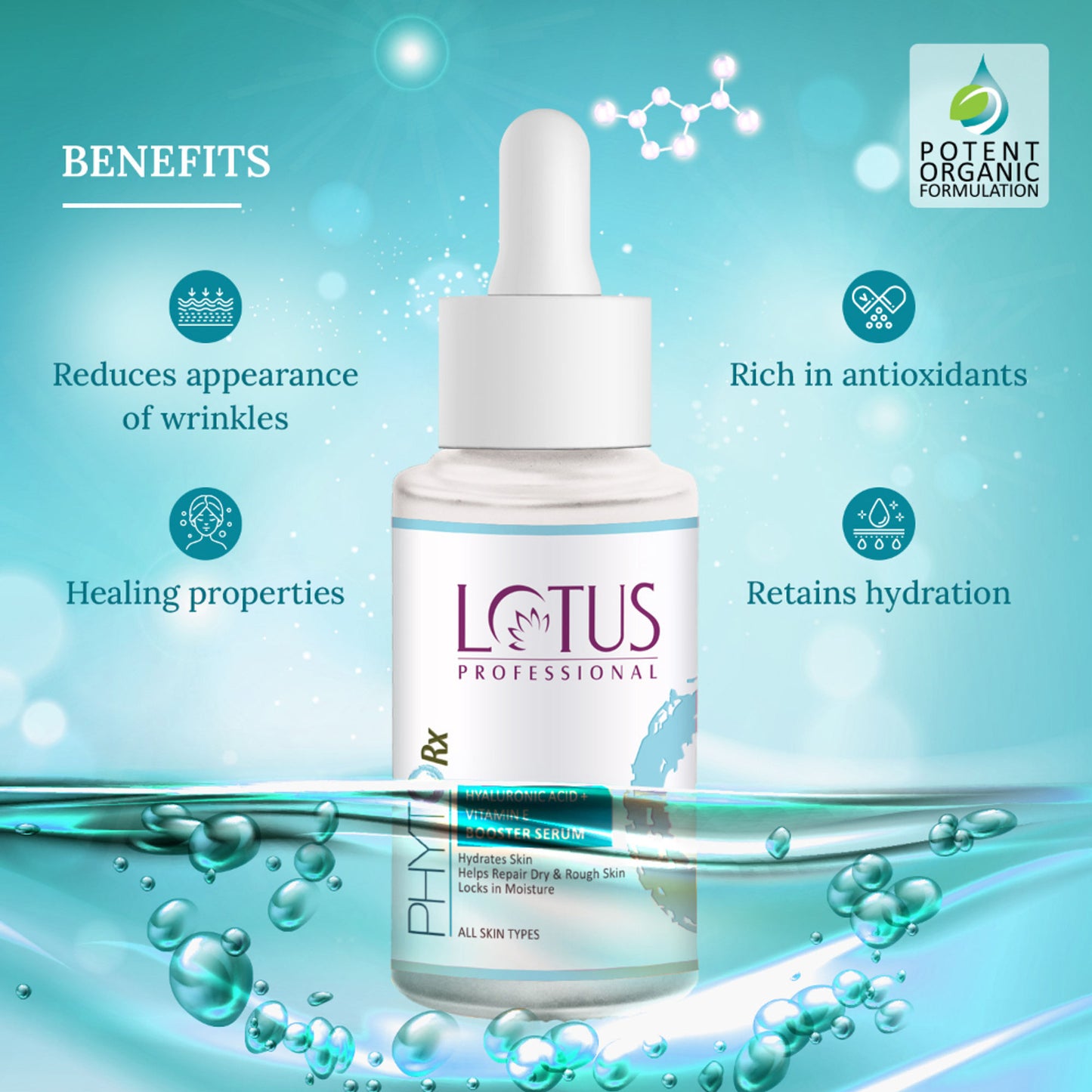 Lotus Professional PhytoRx Hyaluronic Acid + Vitamin E Booster Serum