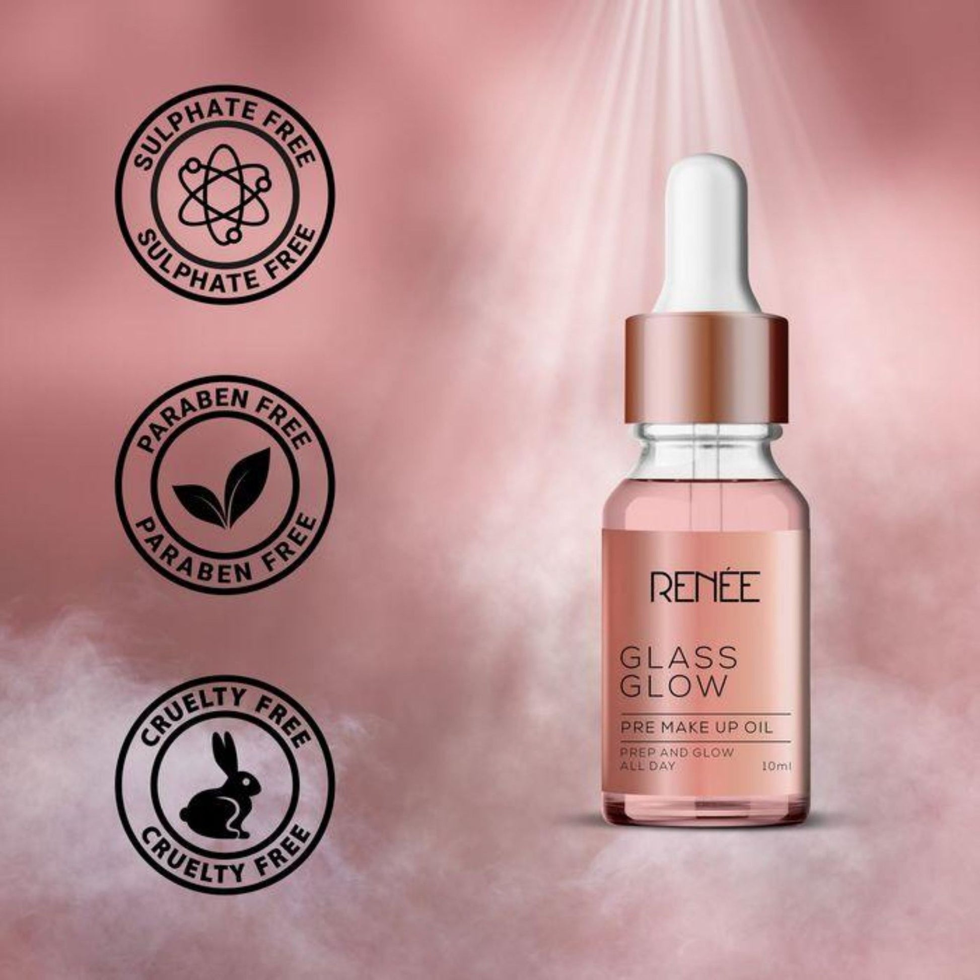 Renee Cosmetics Glass Glow Pre Make Up Oil