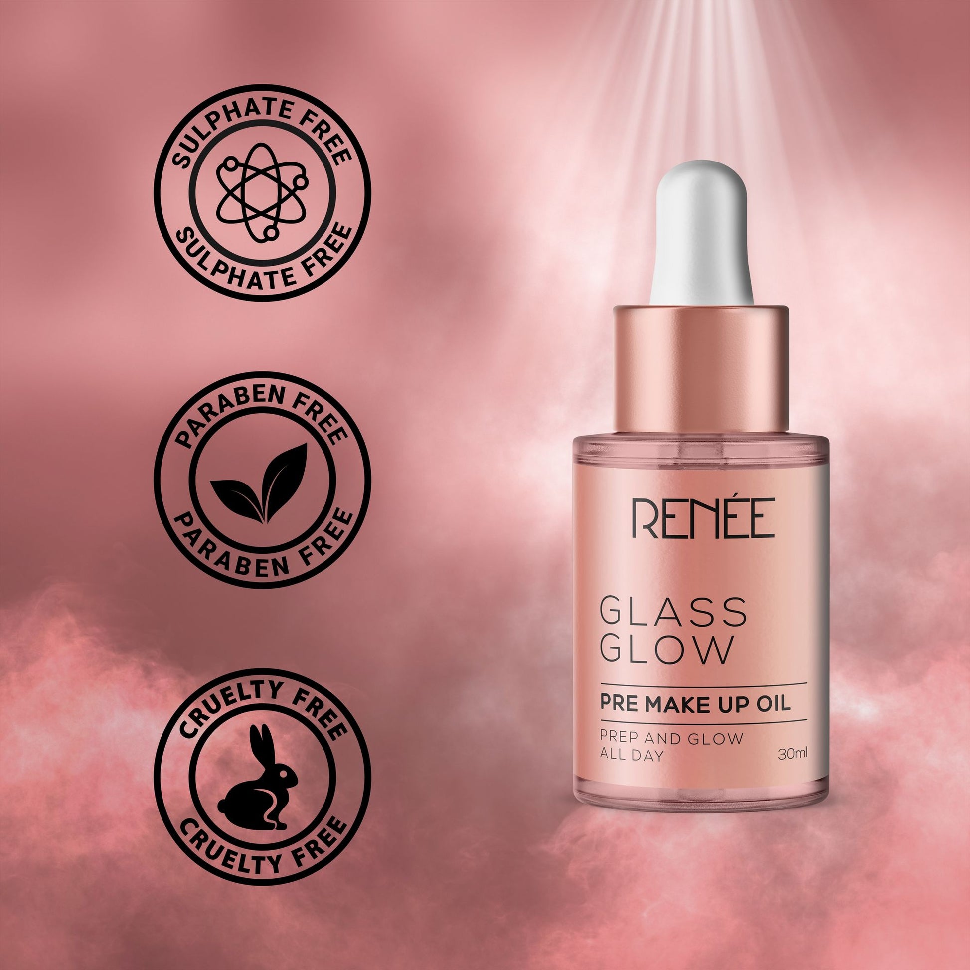 Renee Cosmetics Glass Glow Pre Make Up Oil