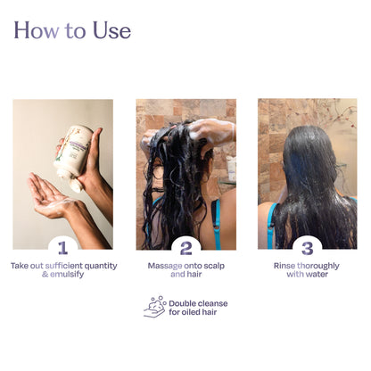 Sacred Grove Herbal Shampoo for Frizzy Dry Hair Gentle Natural Shampoo for Hair Fall Control