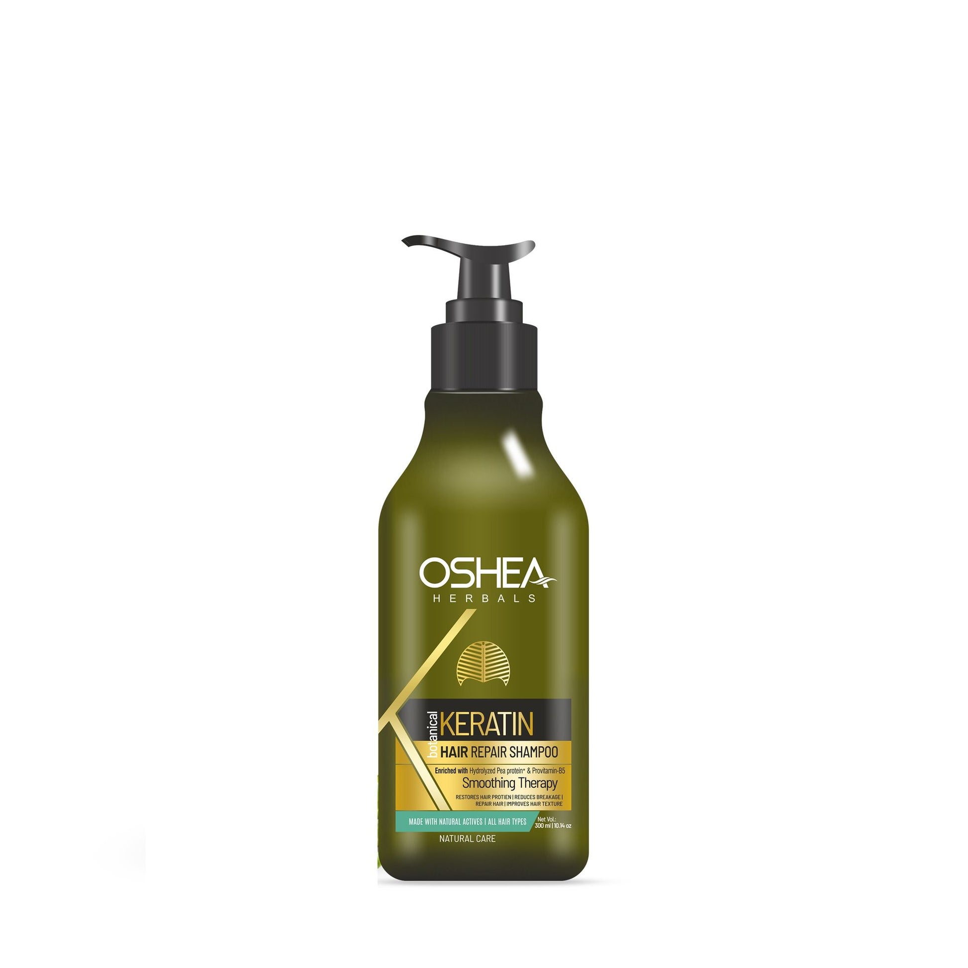 Oshea Herbals Keratin Hair Repair Shampoo for Smoothing Therapy & Reduced Breakage