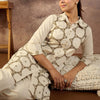 Dhiyona IE Printed Shirt Collar Tunic With Trouser