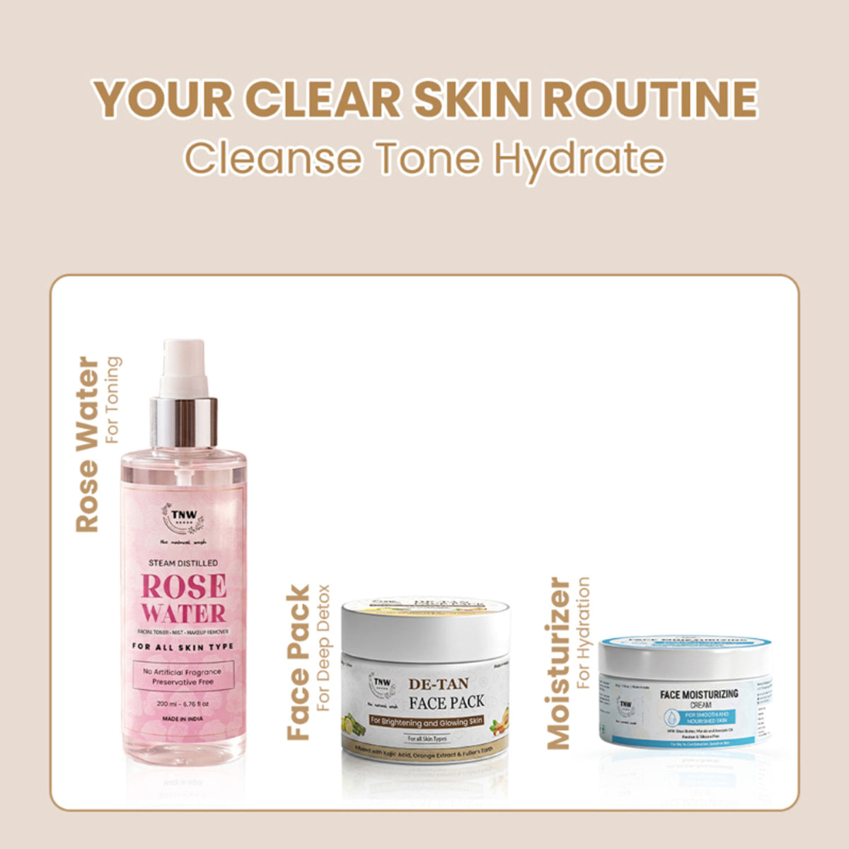 TNW The Natural Wash Multani Mitti Face Wash for Glowing & Clear Skin - For Oily Skin