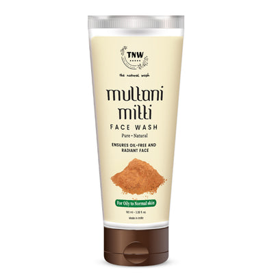 TNW The Natural Wash Multani Mitti Face Wash for Glowing & Clear Skin - For Oily Skin