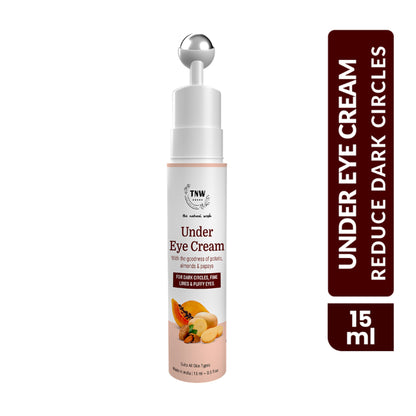 TNW The Natural Wash Under Eye Cream Roll On to Reduce Dark Circles, Puffiness and Fine Lines