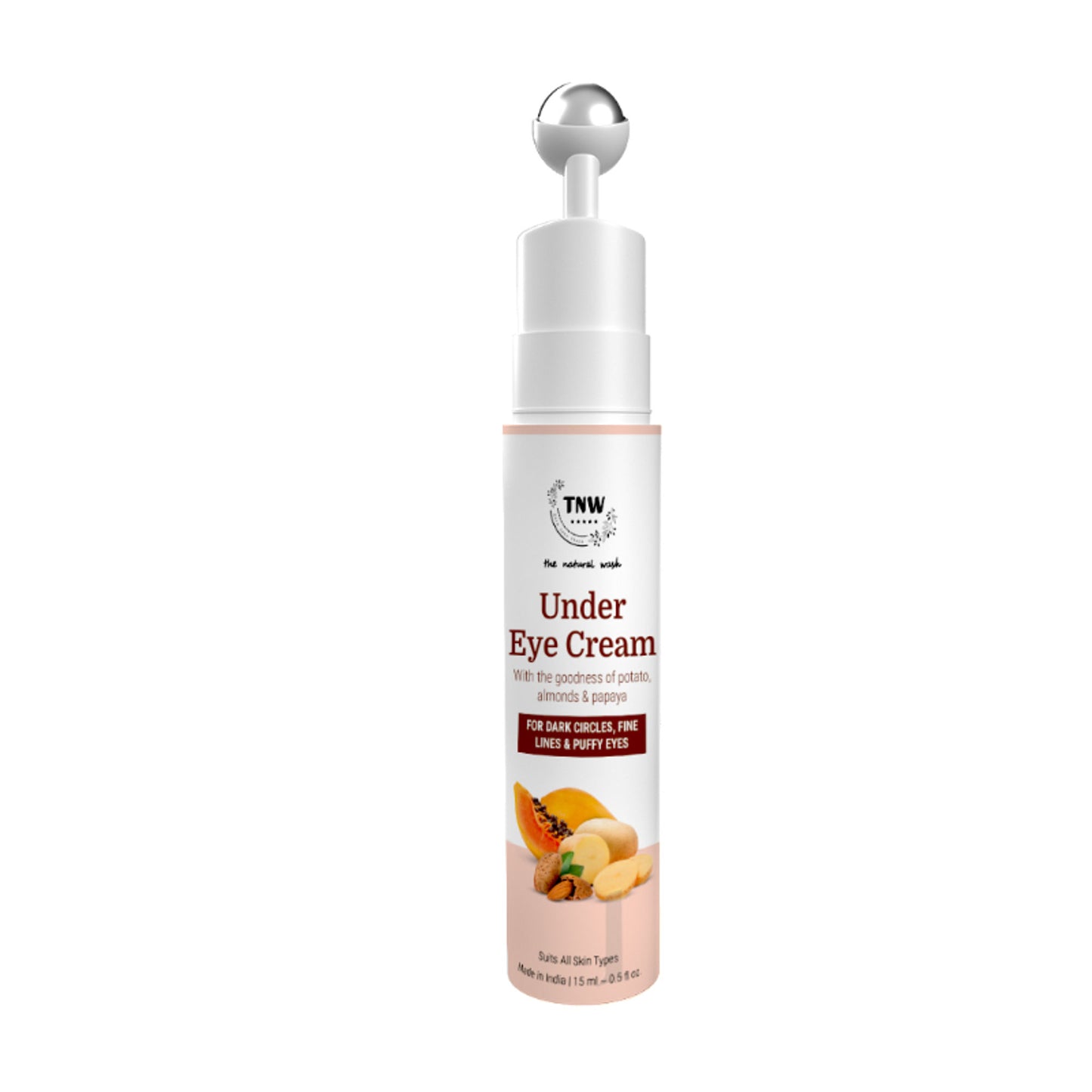 TNW The Natural Wash Under Eye Cream Roll On to Reduce Dark Circles, Puffiness and Fine Lines