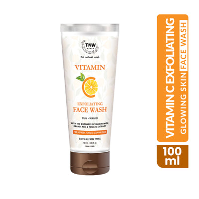 TNW The Natural Wash Deep Cleansing & Skin Brightening Vitamin C Face Wash Exfoliating