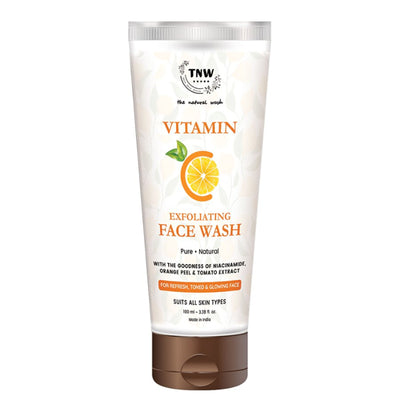 TNW The Natural Wash Deep Cleansing & Skin Brightening Vitamin C Face Wash Exfoliating