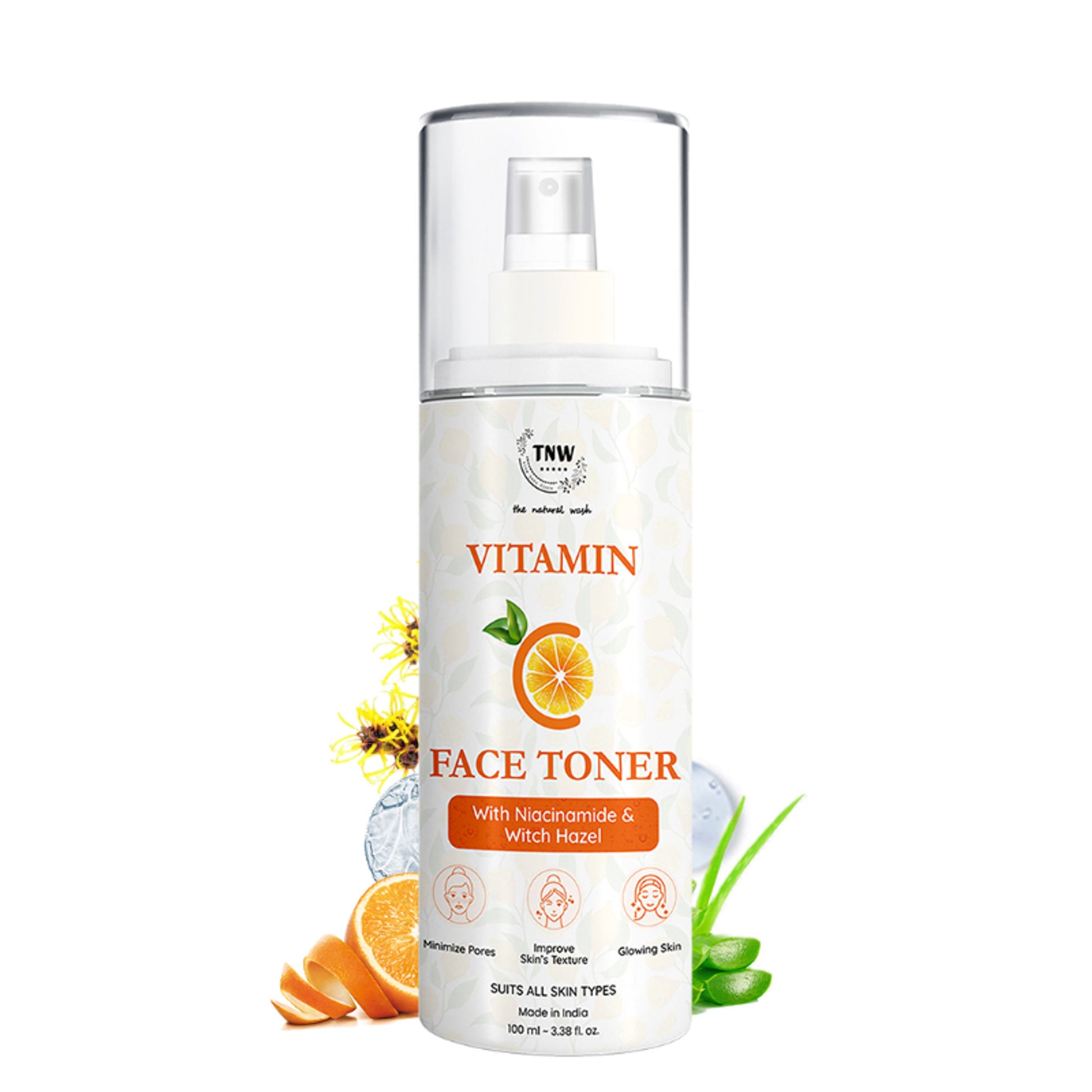 TNW The Natural Wash Vitamin C Face Toner for Improve Skin Texture with Niacinamide & Witch Hazel