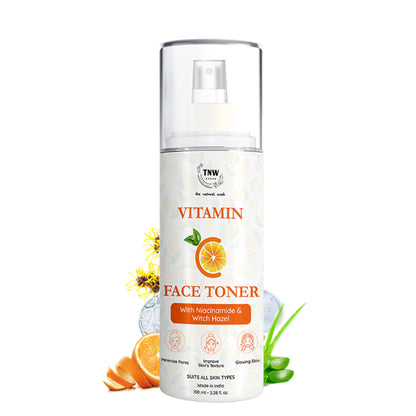TNW The Natural Wash Vitamin C Face Toner for Improve Skin Texture with Niacinamide & Witch Hazel