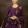 Dhiyona IE Floral Printed Pure Cotton Anarkali Kurta With Trousers & Dupatta
