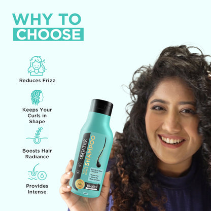 Orgatre Total Curls Shampoo For Wavy & Curly Hair With Rice Water & Argan Oil, Paraben Sulphate Free