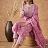 Dhiyona SN Women's Floral Printed Pure Cotton Kurta With Trousers & Dupatta