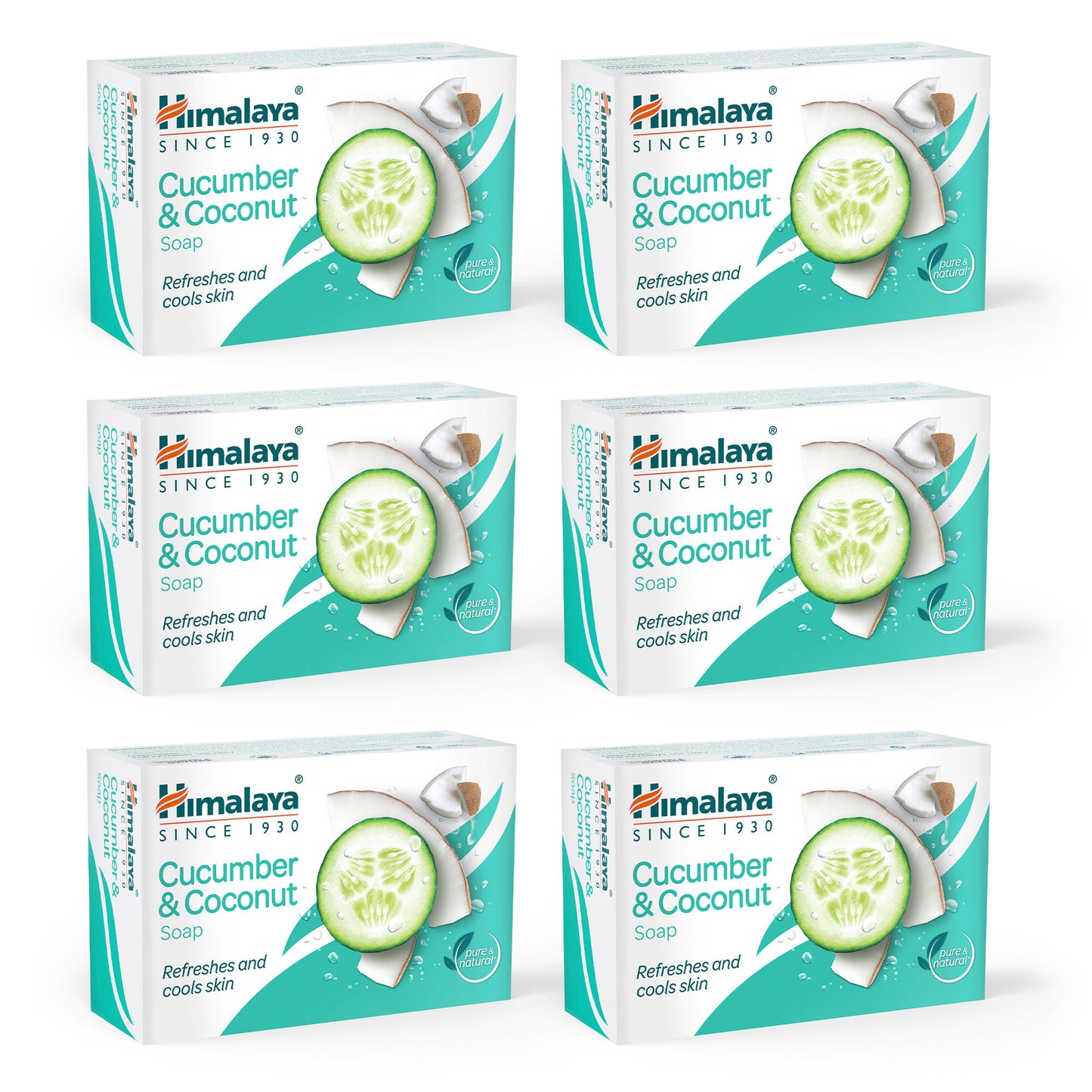 Himalaya Cucumber and Coconut Soap - Pack of 6