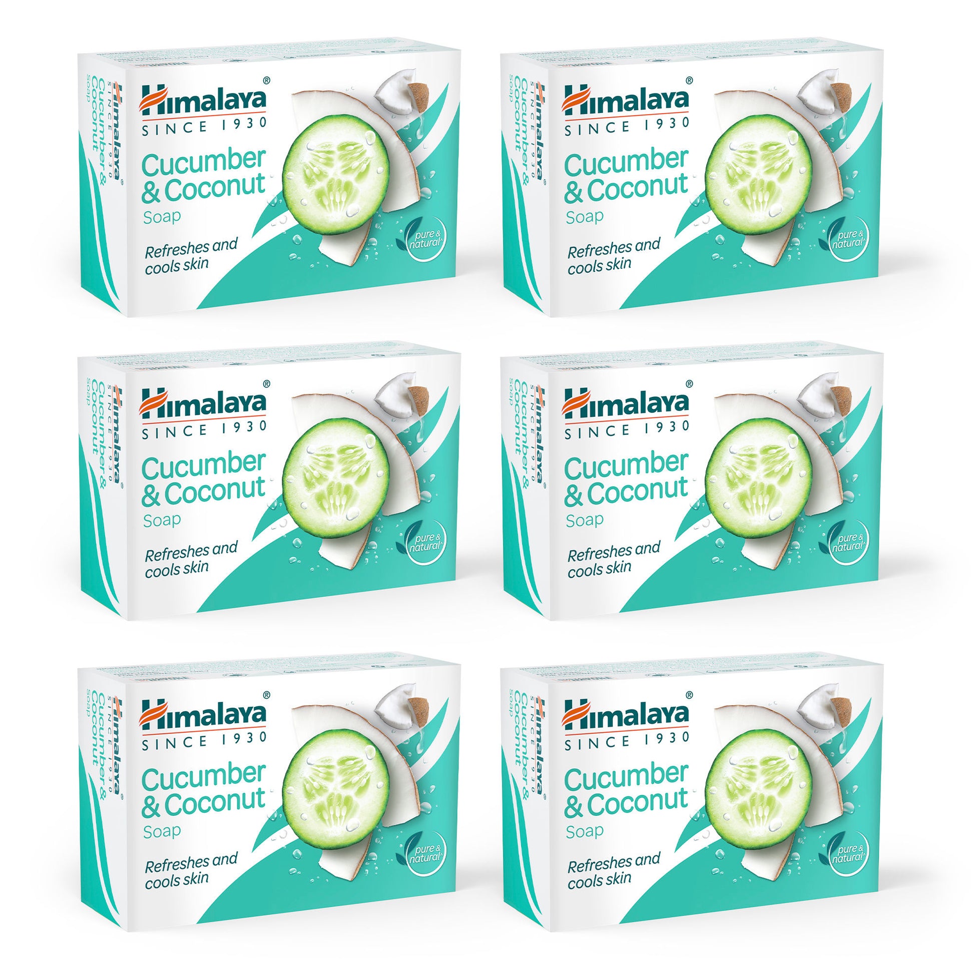 Himalaya Cucumber and Coconut Soap - Pack of 6