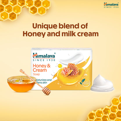 Himalaya Cream And Honey Nourishing Soap