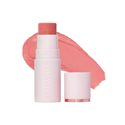 Makeup Revolution Skin Silk Marble Blush Stick - Peachy Pink