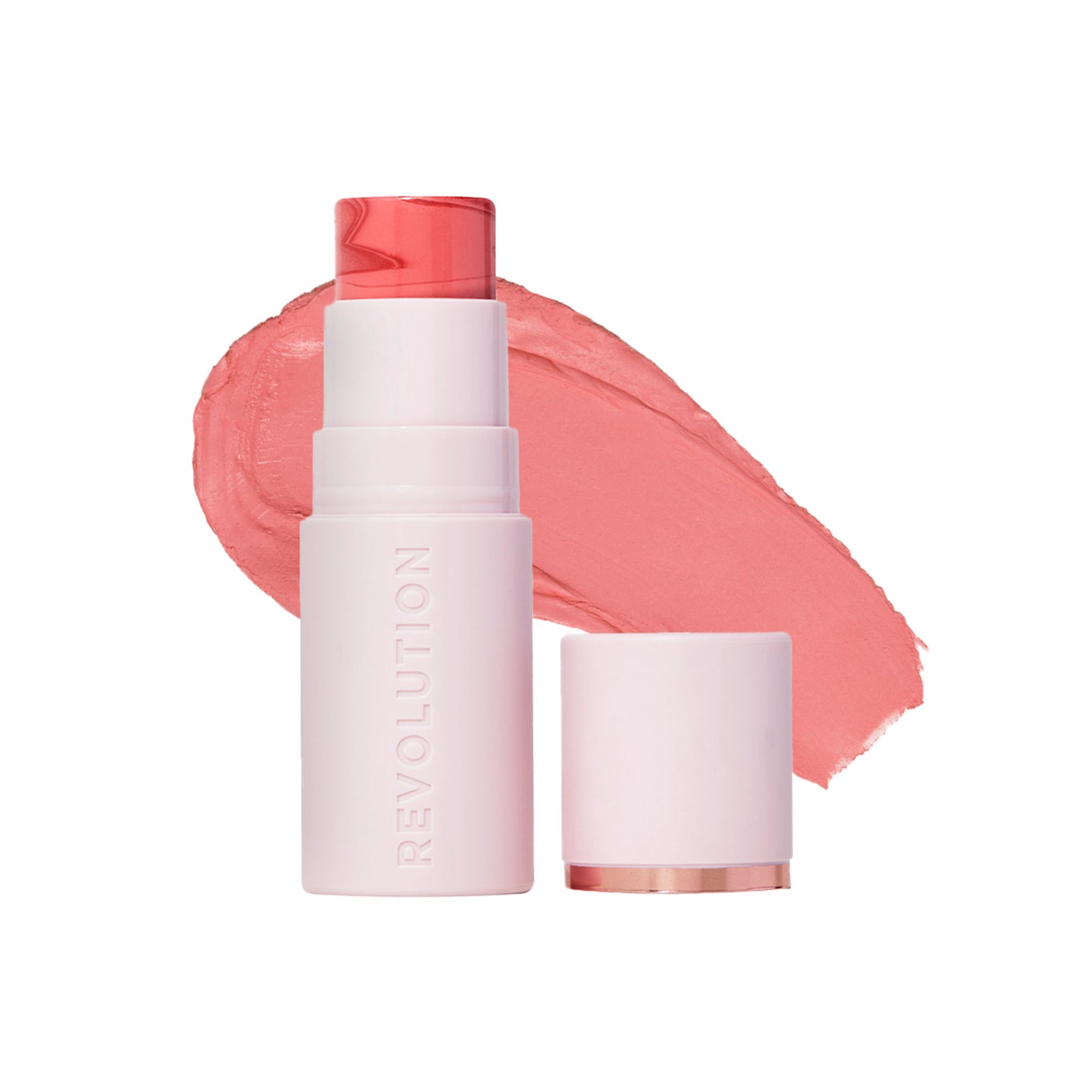 Makeup Revolution Skin Silk Marble Blush Stick - Rosy Cheeks
