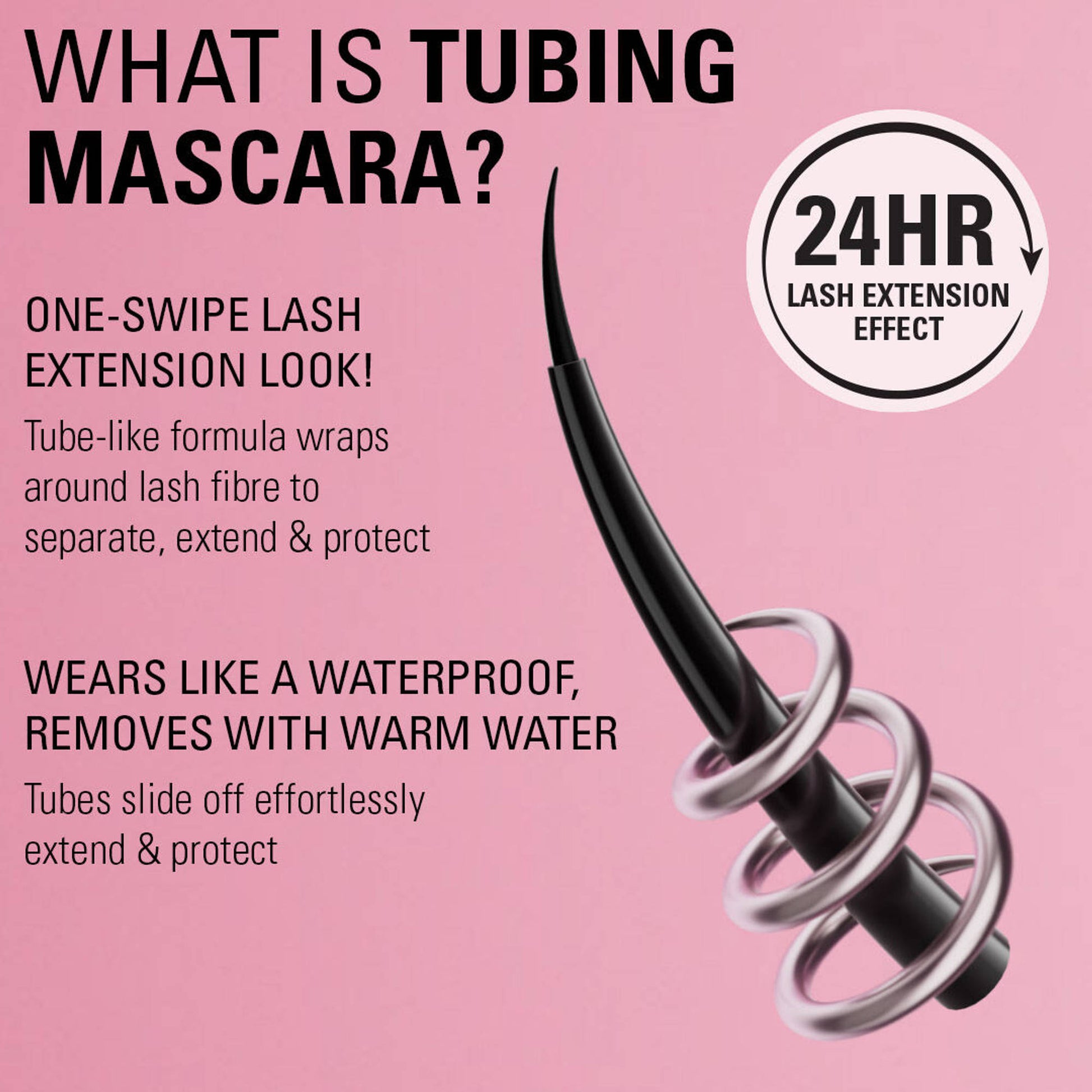 Makeup Revolution Wrap Lash Tubing Mascara - Black