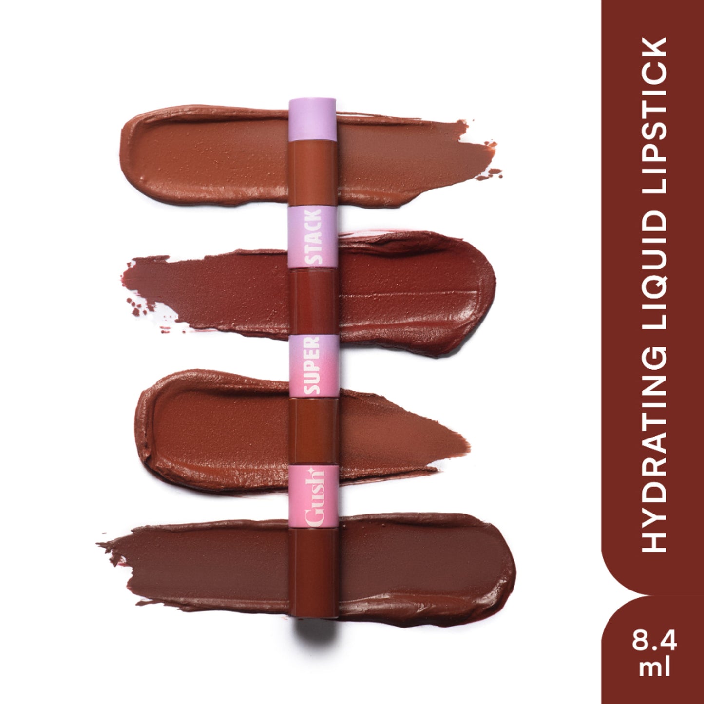 Gush Beauty Matte Liquid Lipstick - Vegan Long Lasting & Non-Drying - Brown and Lovely