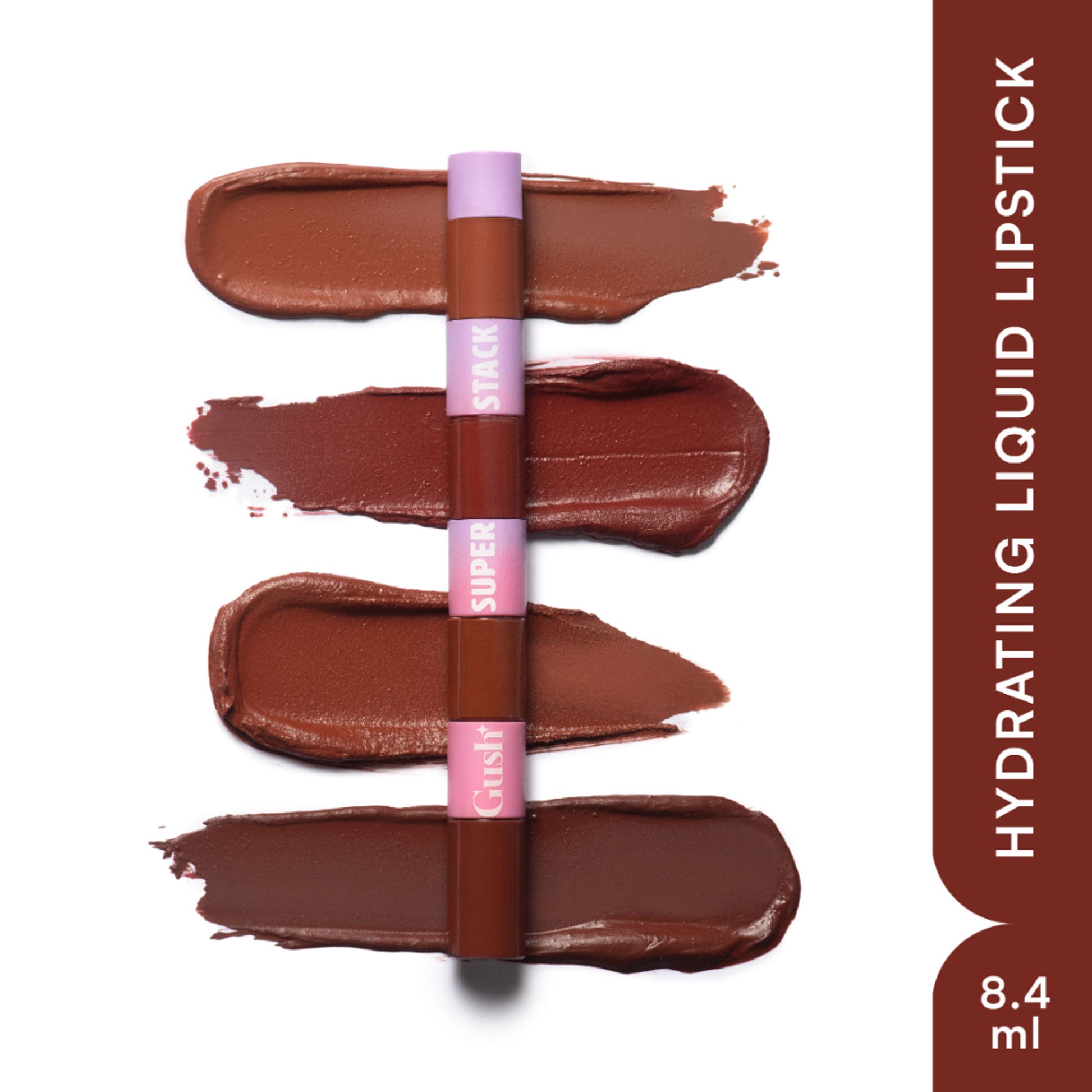 Gush Beauty Matte Liquid Lipstick - Vegan Long Lasting & Non-Drying - Brown and Lovely