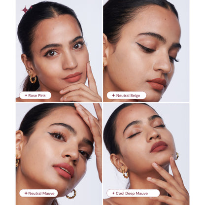 Gush Beauty Gush Beauty Matte Liquid Lipstick in Nuditude, vegan, long-lasting, non-drying formula displayed on a neutral background