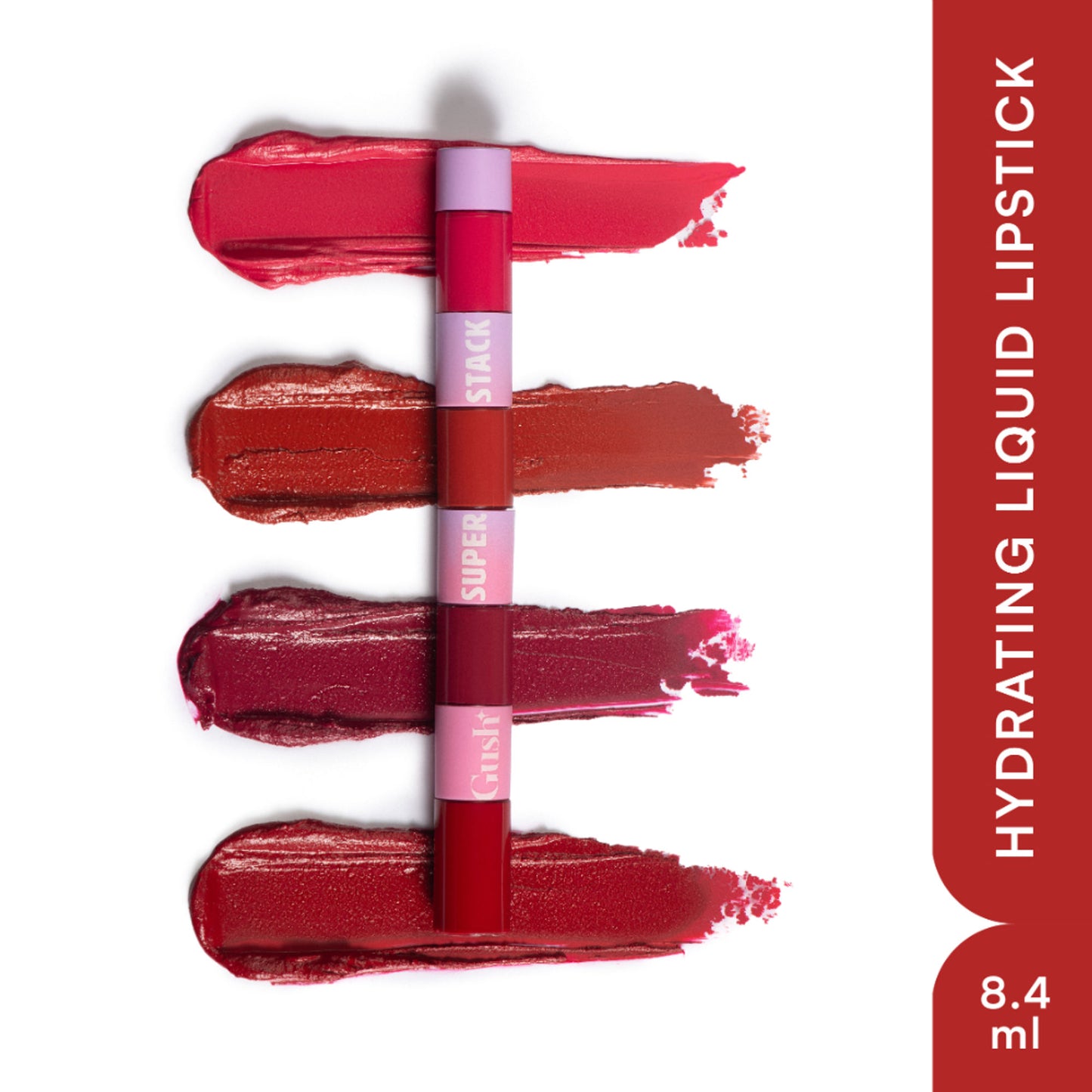 Gush Beauty Matte Liquid Lipstick - Vegan Long Lasting & Non-Drying - Boldly Bright