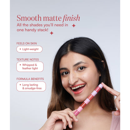 Gush Beauty Matte Liquid Lipstick - Vegan Long Lasting & Non-Drying - Boldly Bright