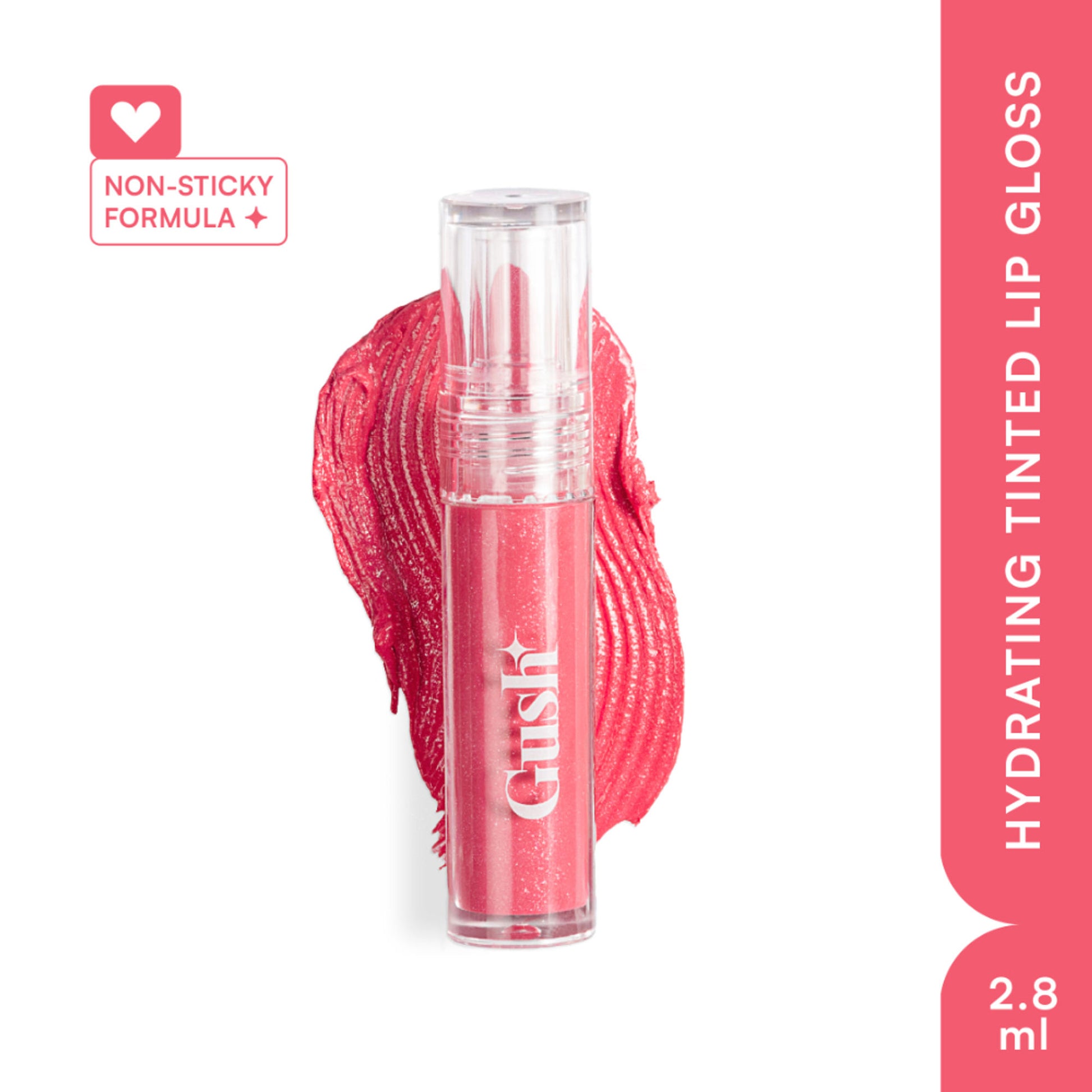 Gush Beauty Glaze Lip Oil Gloss High Shine - Candy glaze