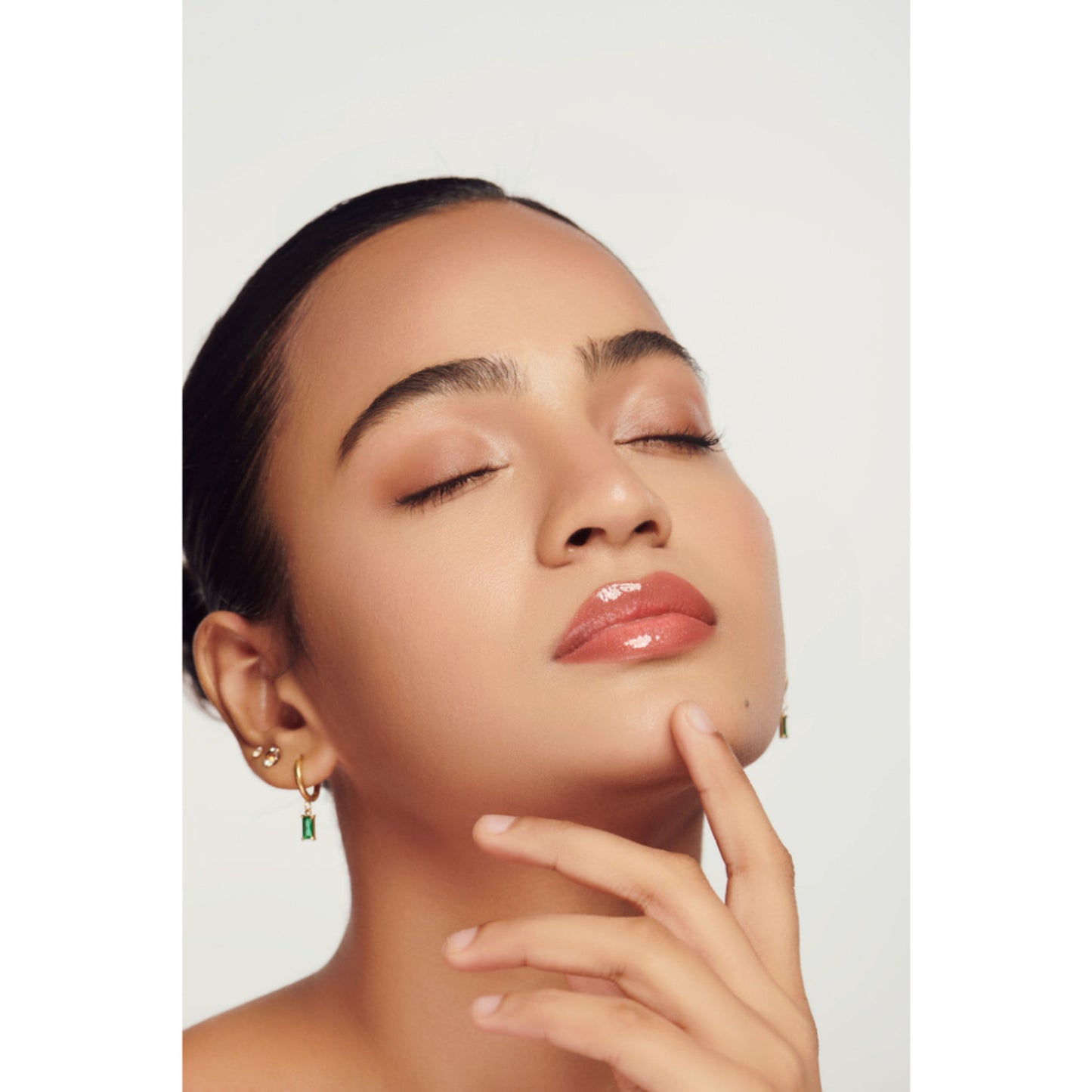 Gush Beauty Glaze Lip Oil Gloss High Shine - Sheer Sparkle
