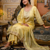 Dhiyona VV Women's Embroidered Silk Blend Calf Length Straight Kurta with Palazzo & Dupatta Set