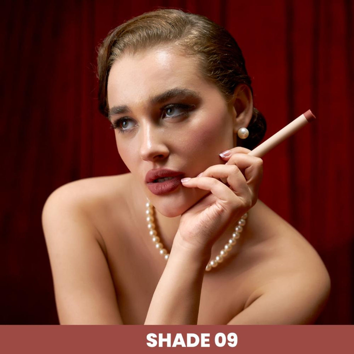 FLiCKA Standout Lipstick in Extra Hush with creamy, smudge-proof finish, displayed on a neutral background.