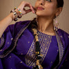 Indyancart IE Women Ethnic Motifs Embroidered Regular Sequinned Kurta with Trousers & With Dupatta