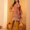 Dhiyona VA Women'sEthnic Motifs Printed Chanderi Silk Notch Neck Straight Kurta With Trousers