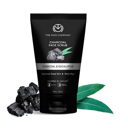 The Man Company Charcoal Face Scrub With Lemongrass & Eucalyptus