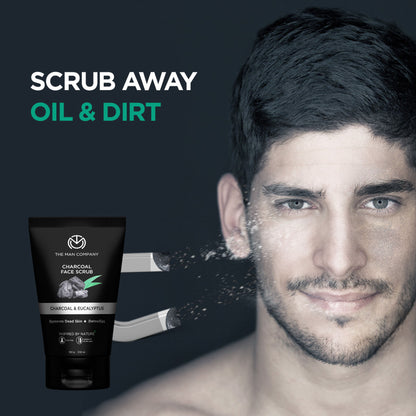 The Man Company Charcoal Face Scrub With Lemongrass & Eucalyptus