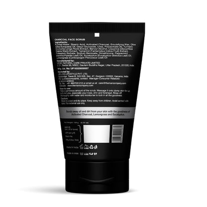 The Man Company Charcoal Face Scrub With Lemongrass & Eucalyptus