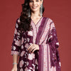 Dhiyona IE Floral Printed Pure Cotton Kurta With Trousers & Dupatta