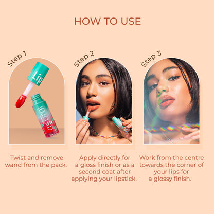 LoveChild Masaba Tinted Lip Oil With Shimmer - Naked Peach