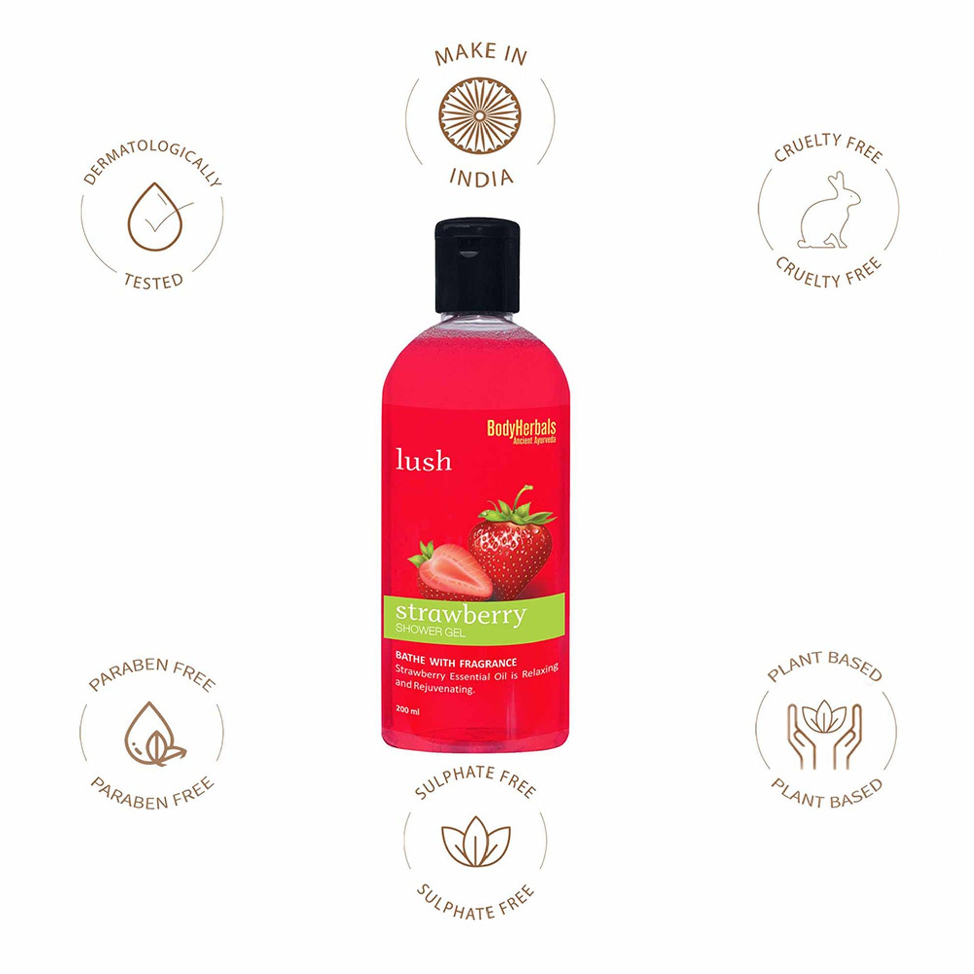 BodyHerbals Strawberry Shower Gel