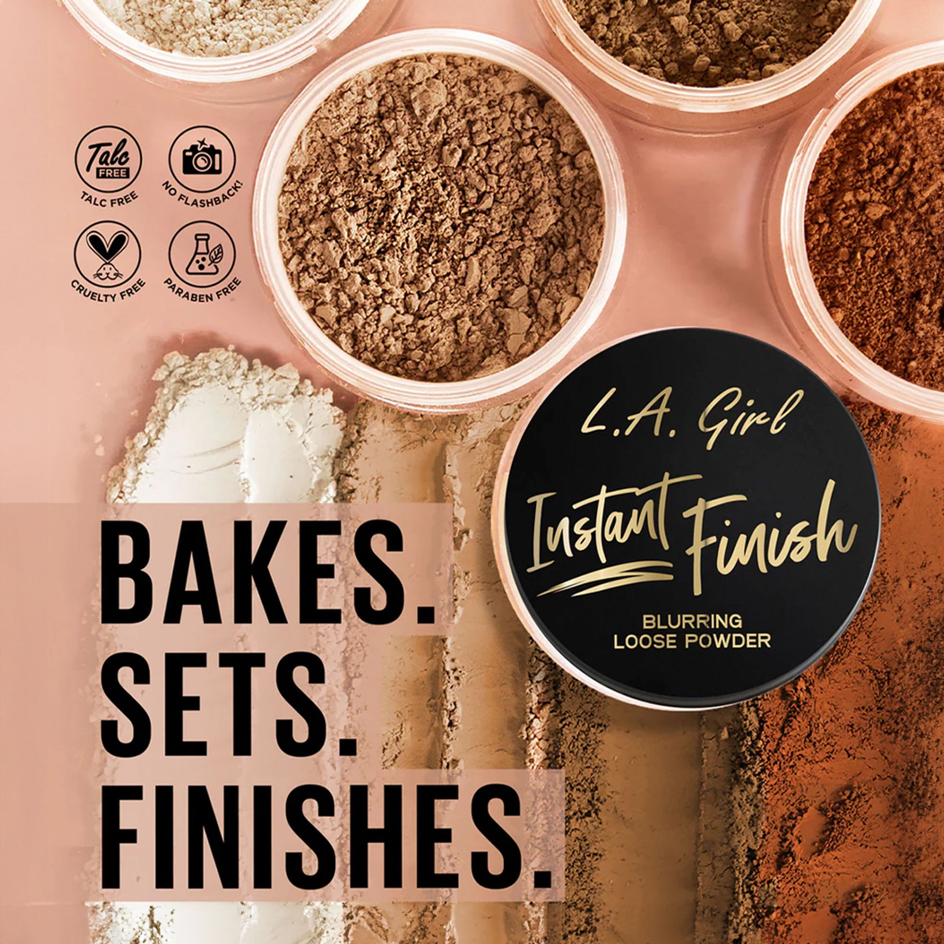 L.A. Girl Instant Finish Blurring Loose Powder Boxed - Medium