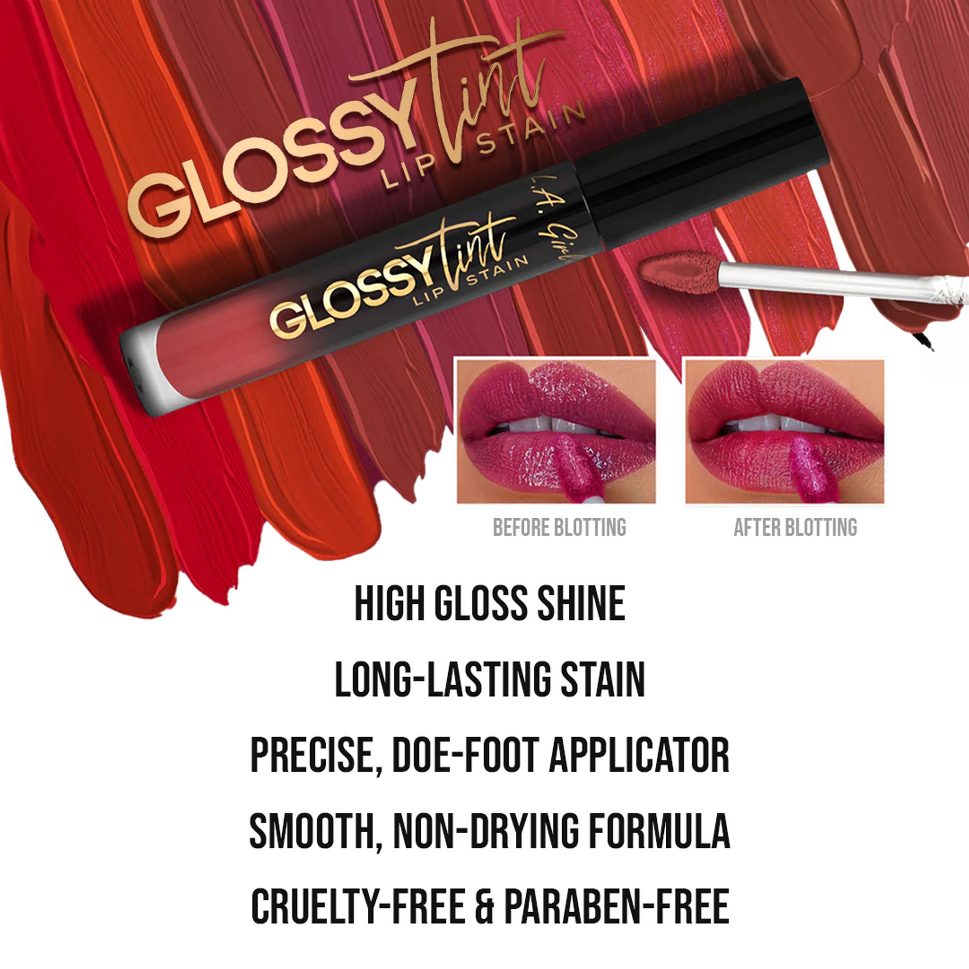 L.A. Girl Glossy Tint Lip Stain - Sheer Bliss
