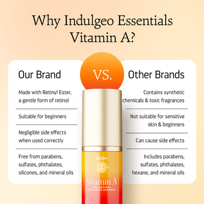 Indulgeo Essentials Vitamin A Pro-Retinol Restoring Essence Serum