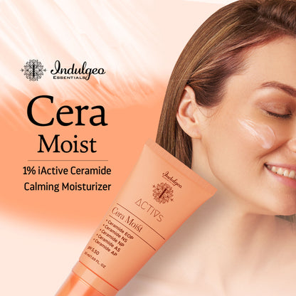 Indulgeo Essentials Cera Moist - Ceramide Calming Skin Moisturizer 1% iACTIVE