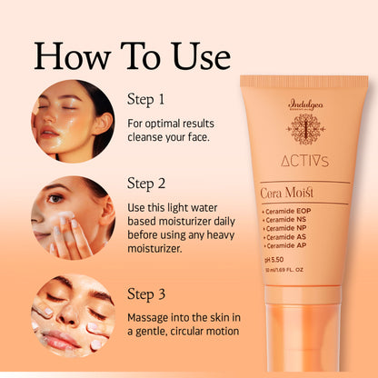Indulgeo Essentials Cera Moist - Ceramide Calming Skin Moisturizer 1% iACTIVE