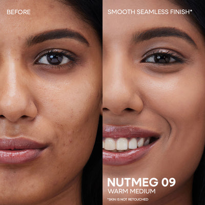 Nykaa Cosmetics All Day Matte Long Wear Liquid Foundation With Pump - Nutmeg 09