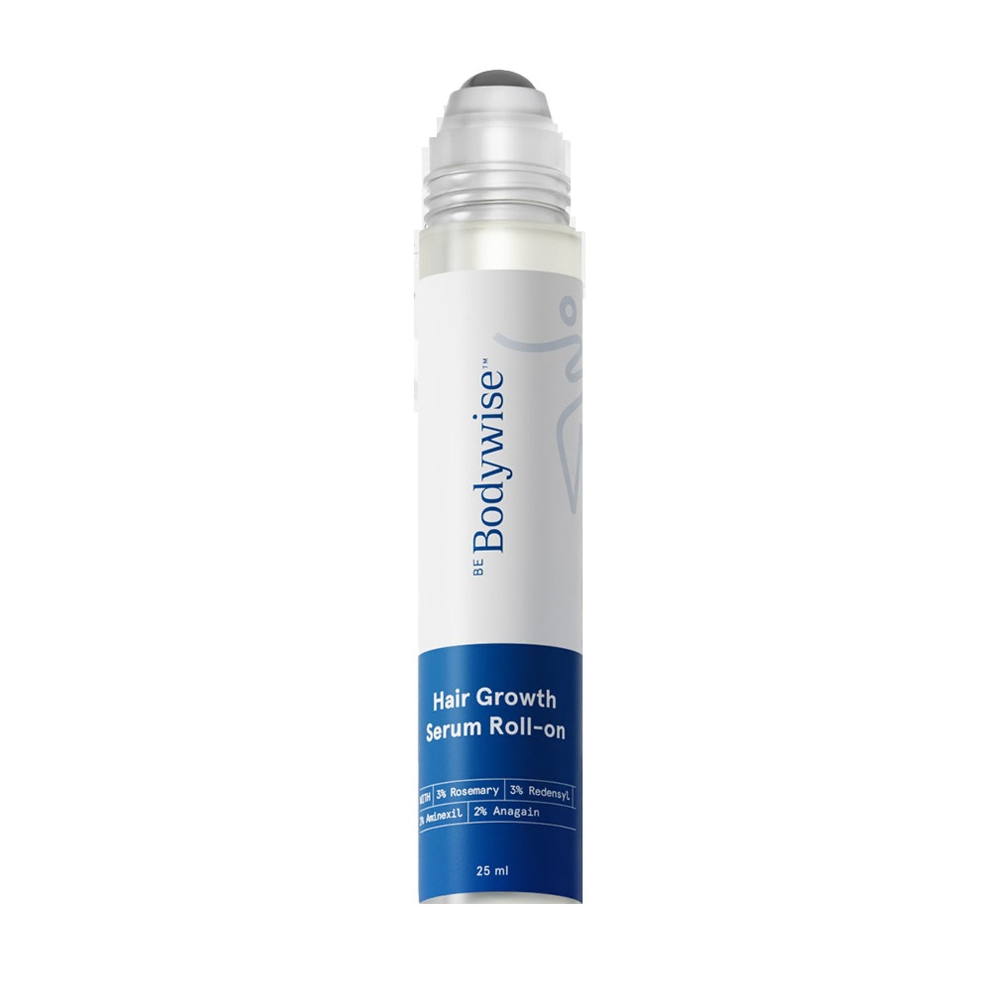Be Bodywise Hair Growth Serum Roll On - 3% Rosemary, 3% Redensyl & 2% Aminexil For New Hair Growth