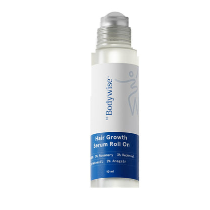 Be Bodywise Hair Growth Serum Roll On - 3% Rosemary, 3% Redensyl & 2% Aminexil For New Hair Growth